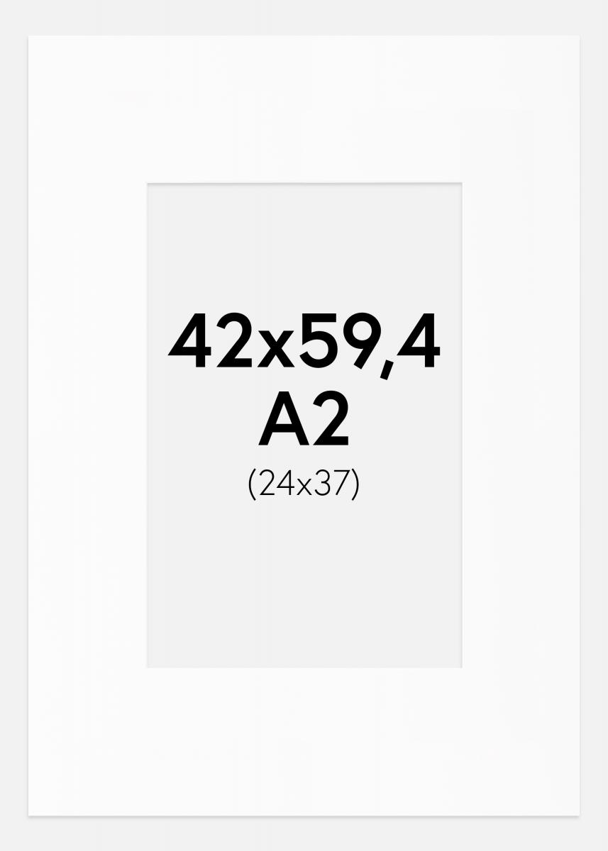Artlink Passepartout Weiß Standard (weißer Kern) A2 42x59,4 cm (24x37)