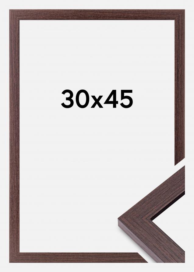 BGA Rahmen Deco Acrylglas Walnuss 30x45 cm