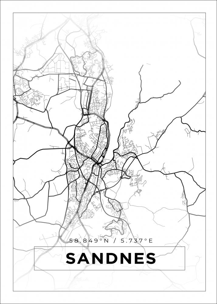 Bildverkstad Map - Sandnes - White