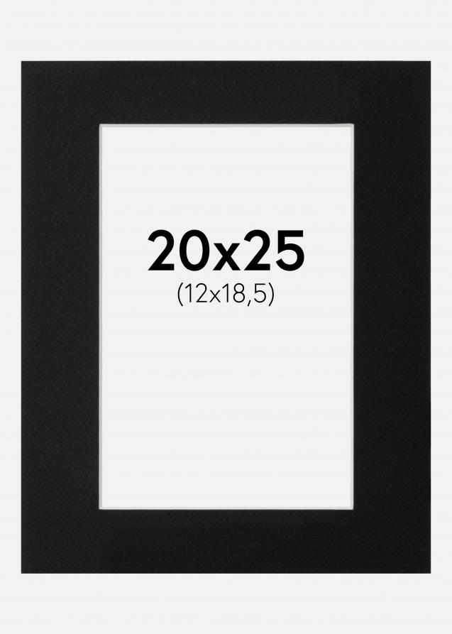 Galleri 1 Passepartout Schwarz (weißer Kern) 20x25 cm (12x18,5)