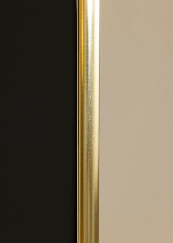 Ram med passepartou Rahmen Visby Gold Glnzend 40x50 cm - Passepartout Schwarz 27x35 cm
