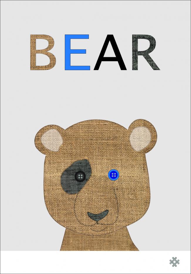 Bildverkstad Fabric bear Poster