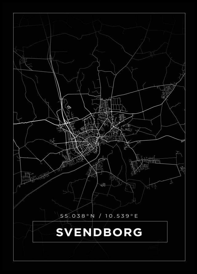 Bildverkstad Map - Svendborg - Black