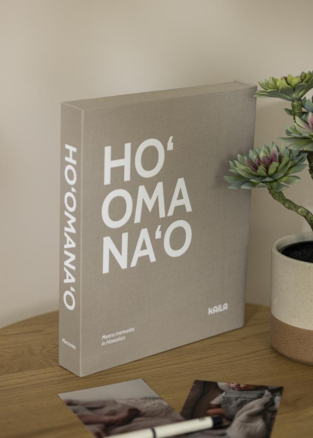KAILA KAILA HO'OMANA'O - Coffee Table Photo Album (60 Schwarze Seiten)