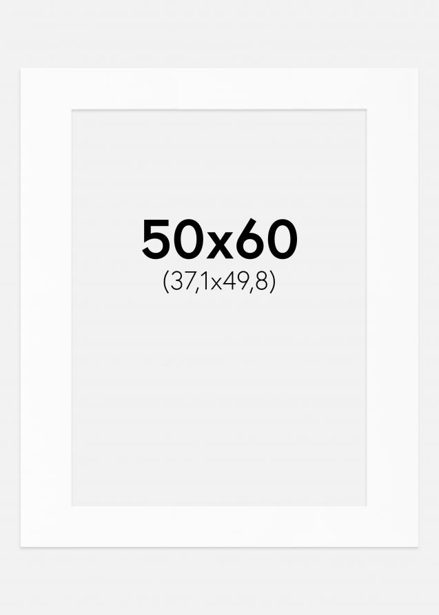 Artlink Passepartout Weiß Standard (weißer Kern) 50x60 cm (37,1x49,8)