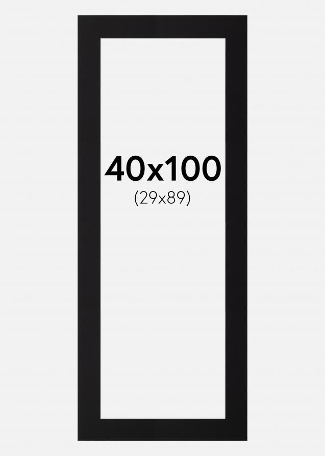 Artlink Passepartout Schwarz Standard (weißer Kern) 40x100 cm (29x89)