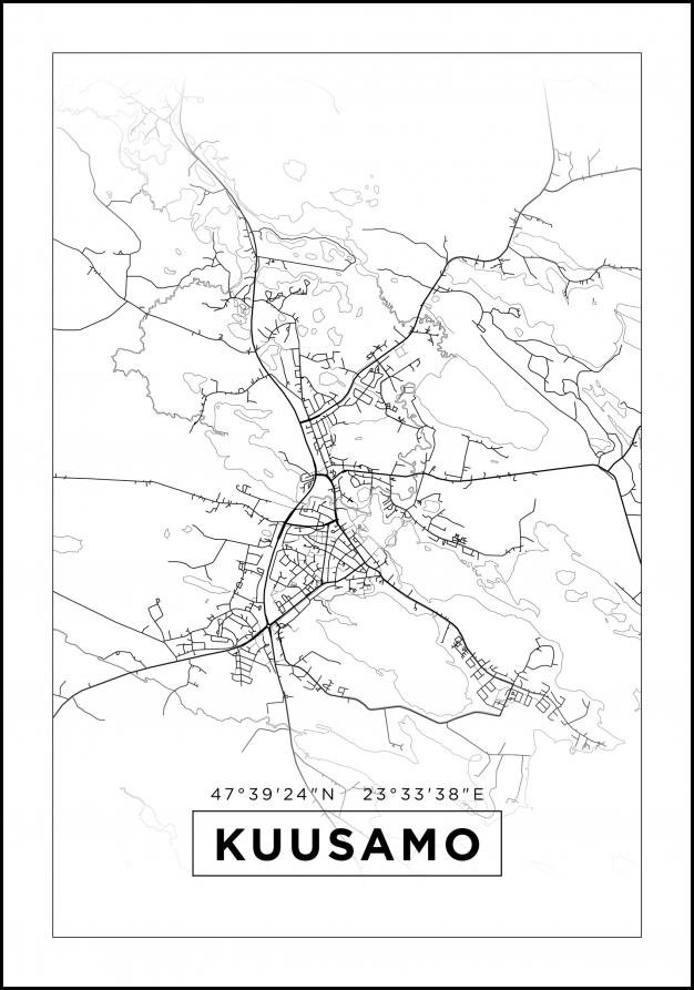 Bildverkstad Map - Kuusamo - White