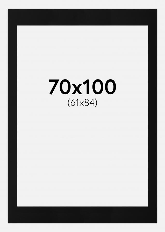 Artlink Passepartout Schwarz Standard (weißer Kern) 70x100 cm (61x84)