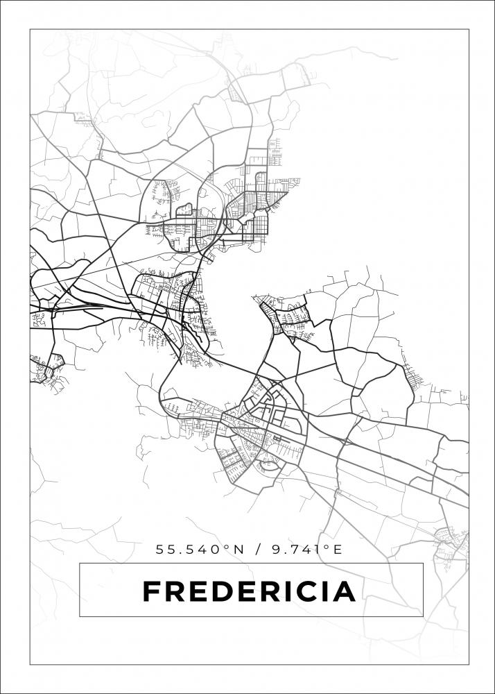 Bildverkstad Map - Fredericia - White