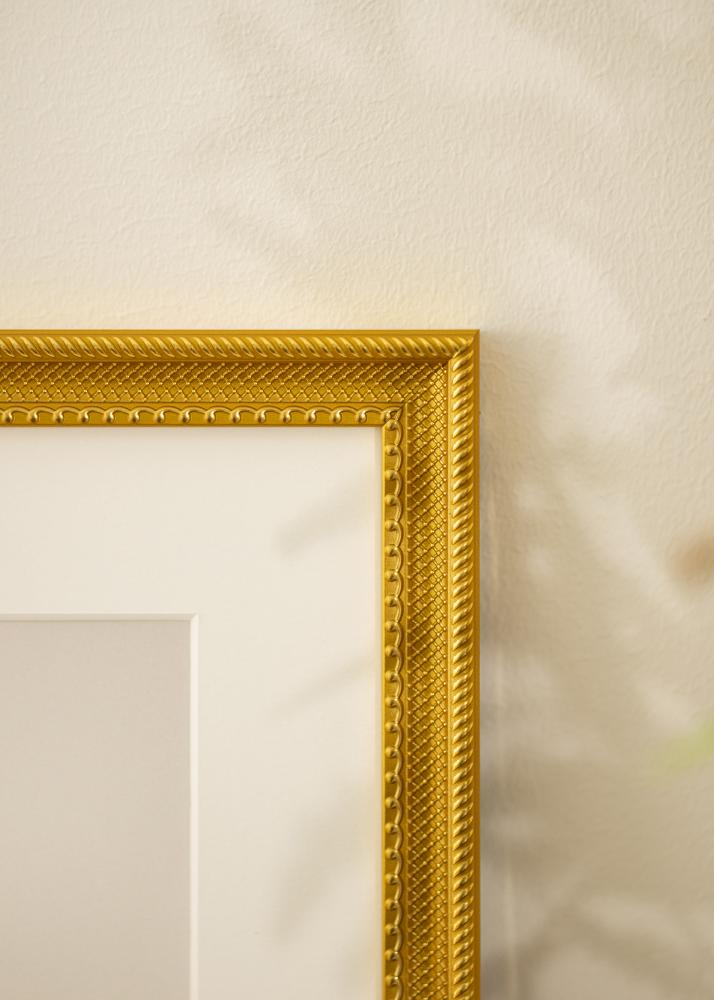 BGA Rahmen Lattice Acrylglas Gold 30x40 cm