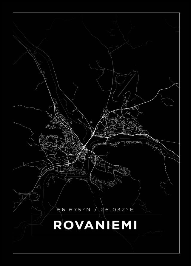 Bildverkstad Map - Rovaniemi - Black