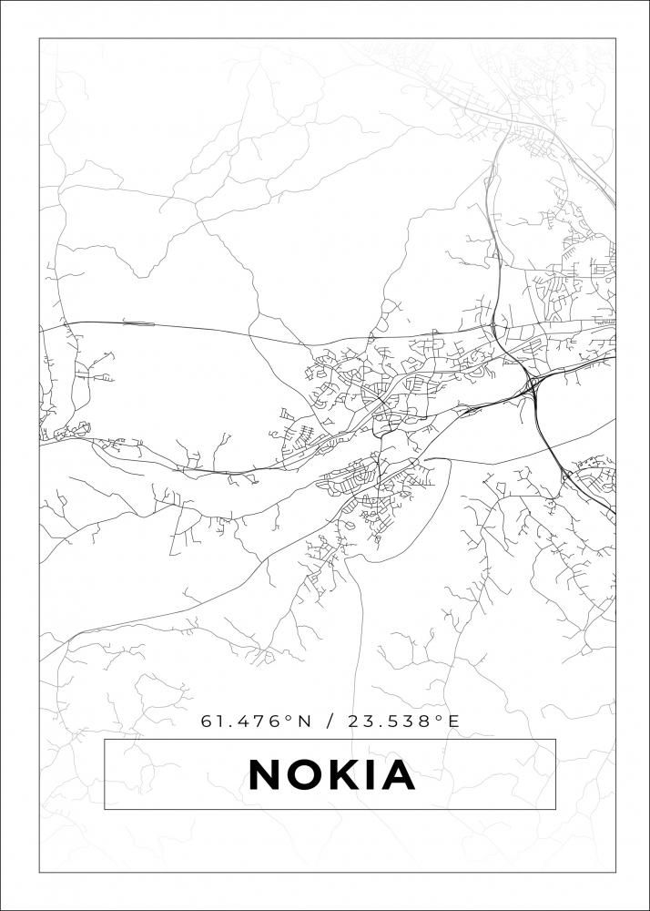Bildverkstad Map - Nokia - White