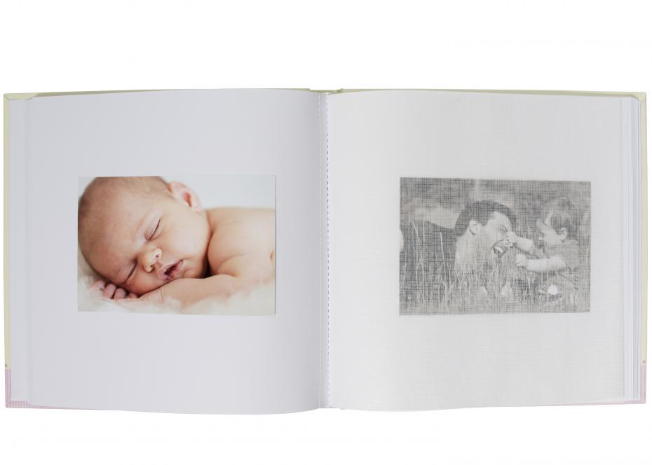 ZEP Babyalbum Alison Blau 24x24 cm (40 weie Seiten / 20 Blatt)