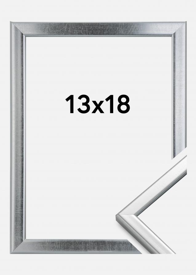 HHC Distribution Rahmen Slim Matt Antireflexglas Silber 13x18 cm
