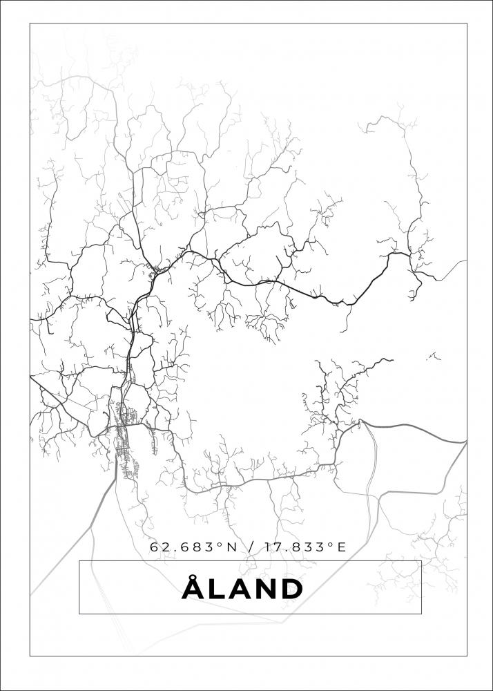 Bildverkstad Map - land - White