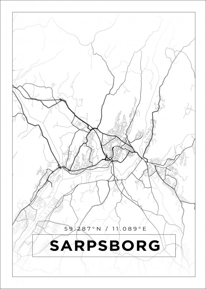 Bildverkstad Map - Sarpsborg - White