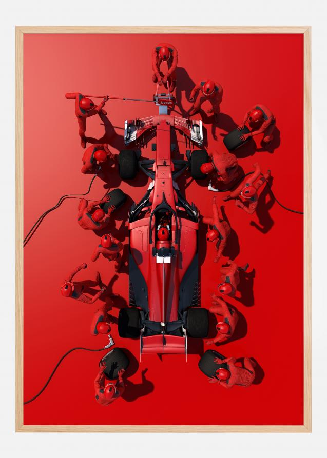 Bildverkstad Formula 1 red Poster