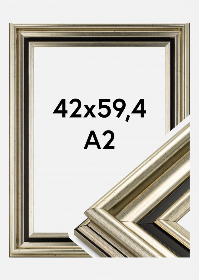 Ramverkstad Rahmen Gysinge Premium Silber 42x59,4 cm (A2)