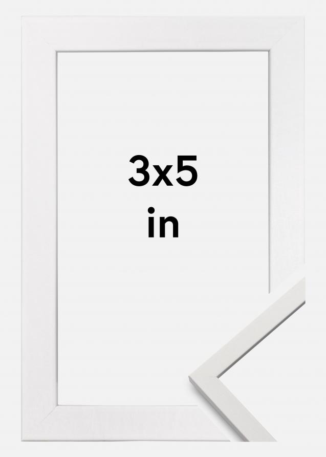 Galleri 1 Rahmen Edsbyn Acrylglas Weiß 3x5 inches (7,62x12,7 cm)
