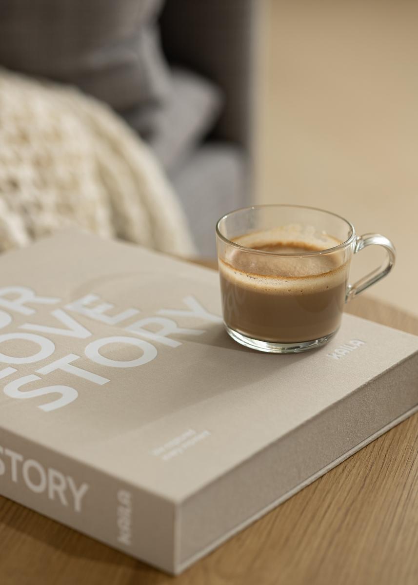KAILA KAILA OUR LOVE STORY Grey - Coffee Table Photo Album (60 Schwarze Seiten)