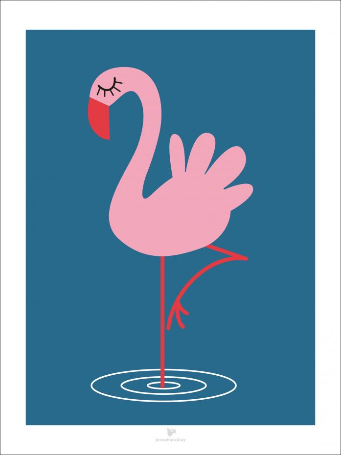 Bildverkstad Flamingo - Blue