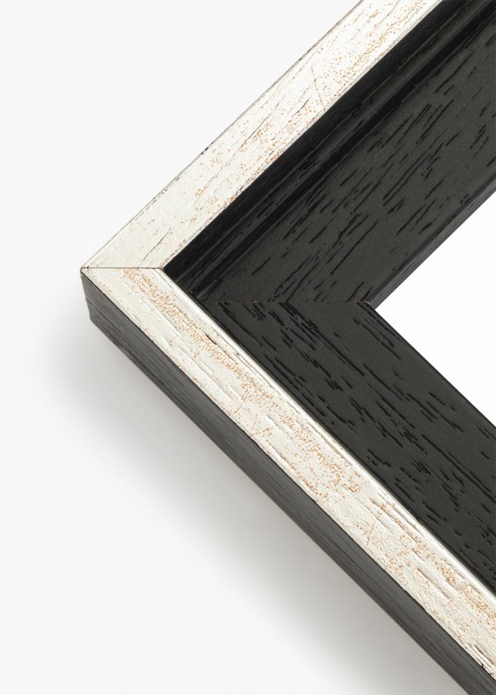 Mavanti Rahmen fr Leinwand Lexington Schwarz / Silber 50x50 cm