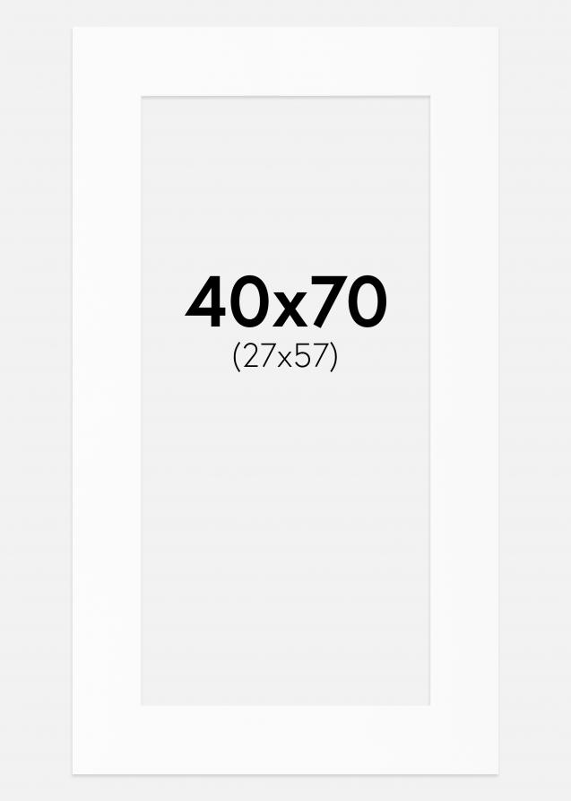 Artlink Passepartout Weiß Standard (weißer Kern) 40x70 cm (27x57)
