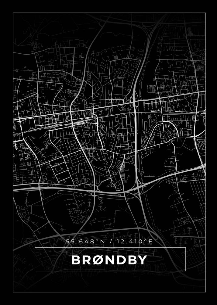 Bildverkstad Map - Brndby - Black