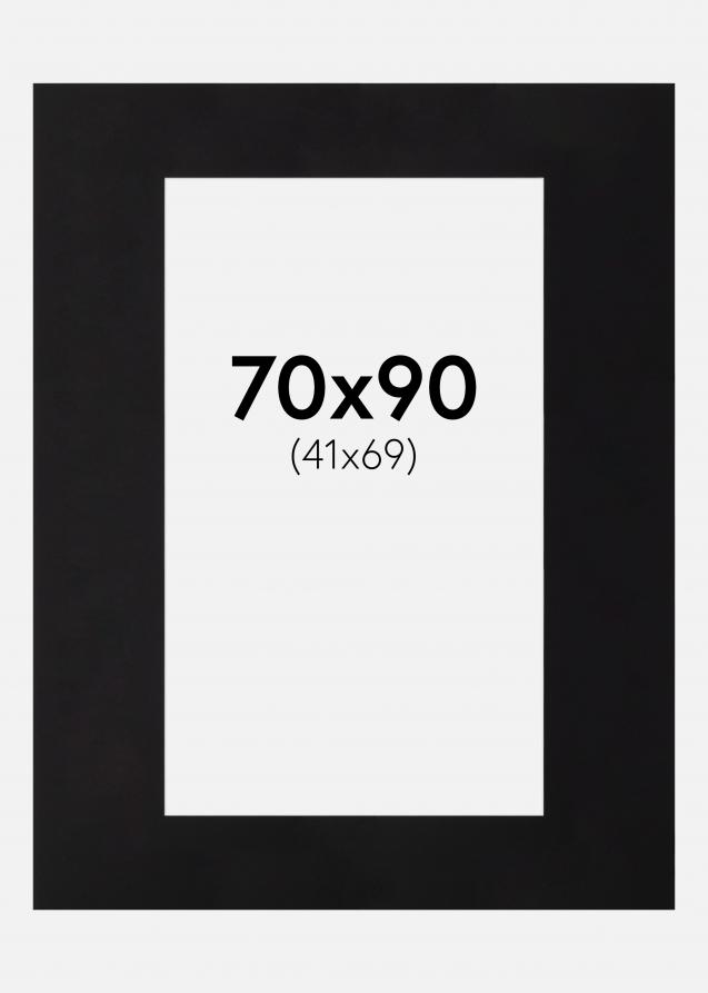 Artlink Passepartout Schwarz Standard (weißer Kern) 50x80 (41x69)