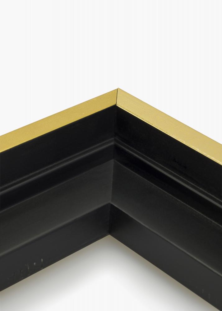 Mavanti Rahmen fr Leinwand Tacoma Schwarz / Gold 30x30 cm