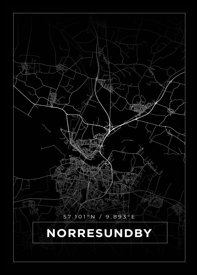 Bildverkstad Map - Norresundby - Black