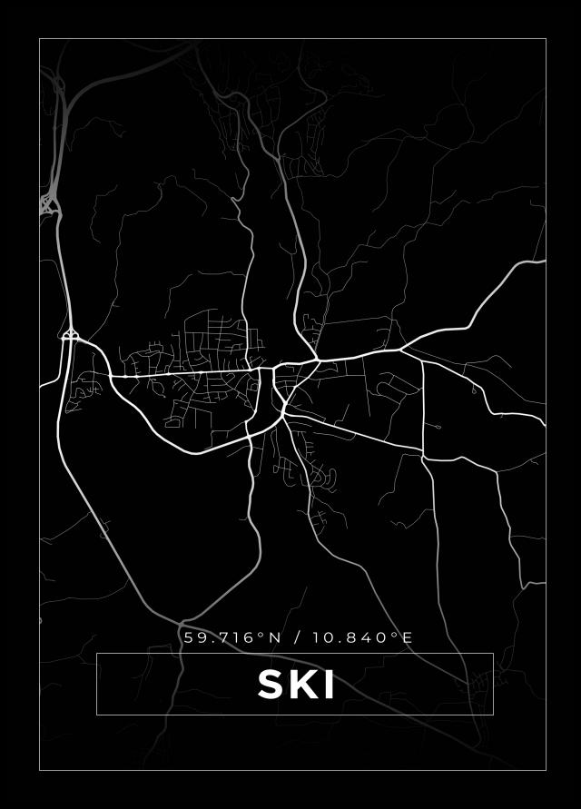 Bildverkstad Map - Ski - Black