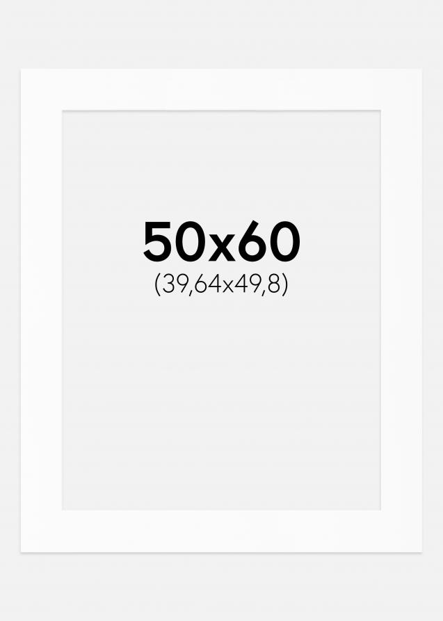 Artlink Passepartout Weiß Standard (weißer Kern) 50x60 cm (39,64x49,8)