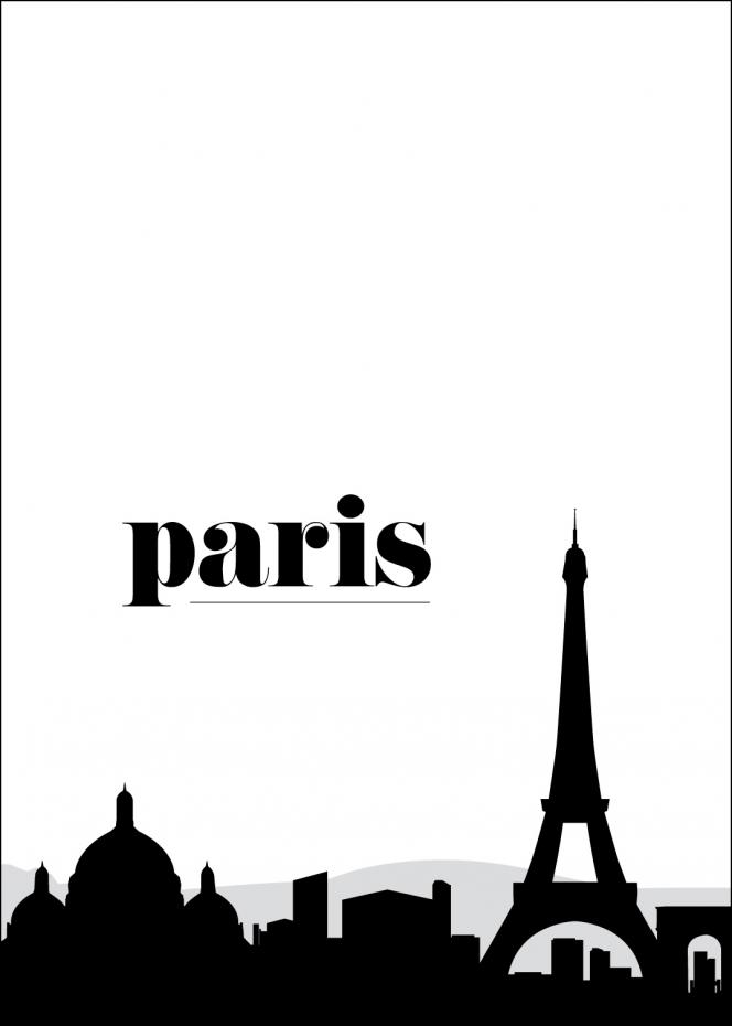 Bildverkstad Paris Skyline II Poster