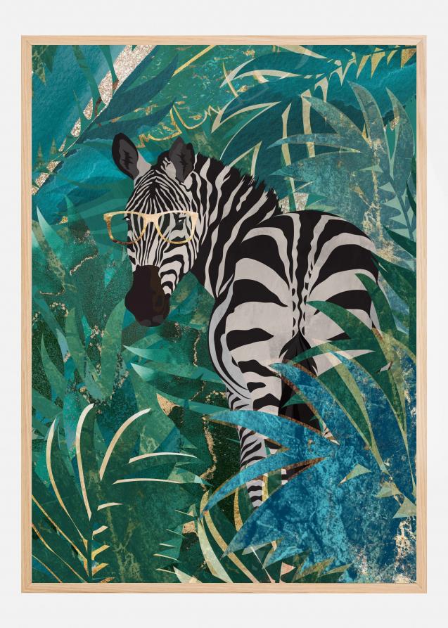 Bildverkstad Zebra in the jungle II Poster