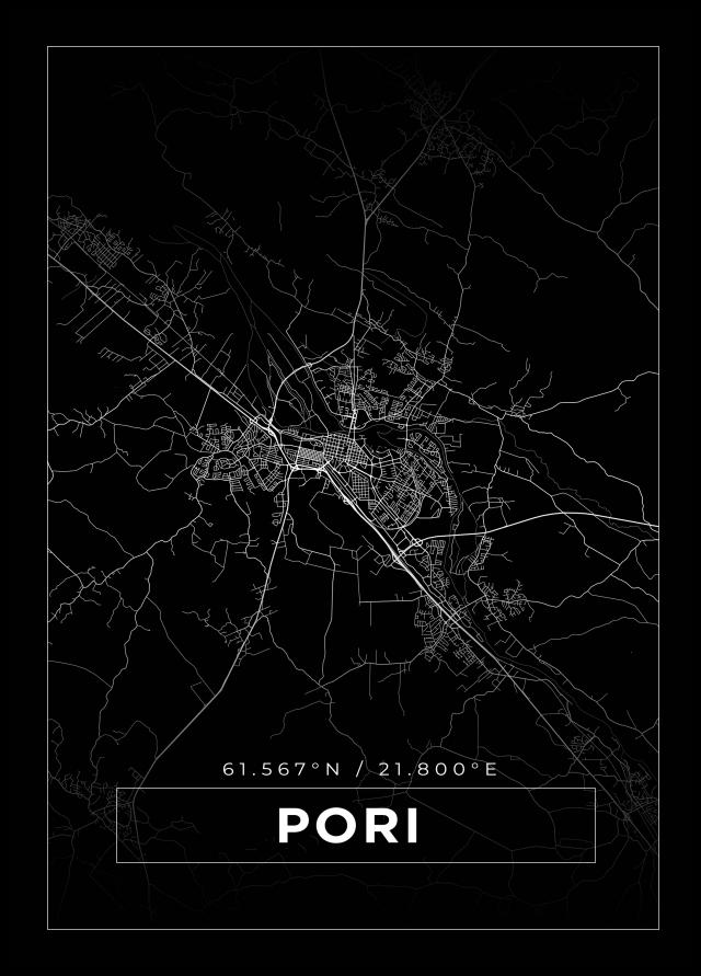 Bildverkstad Map - Pori - Black