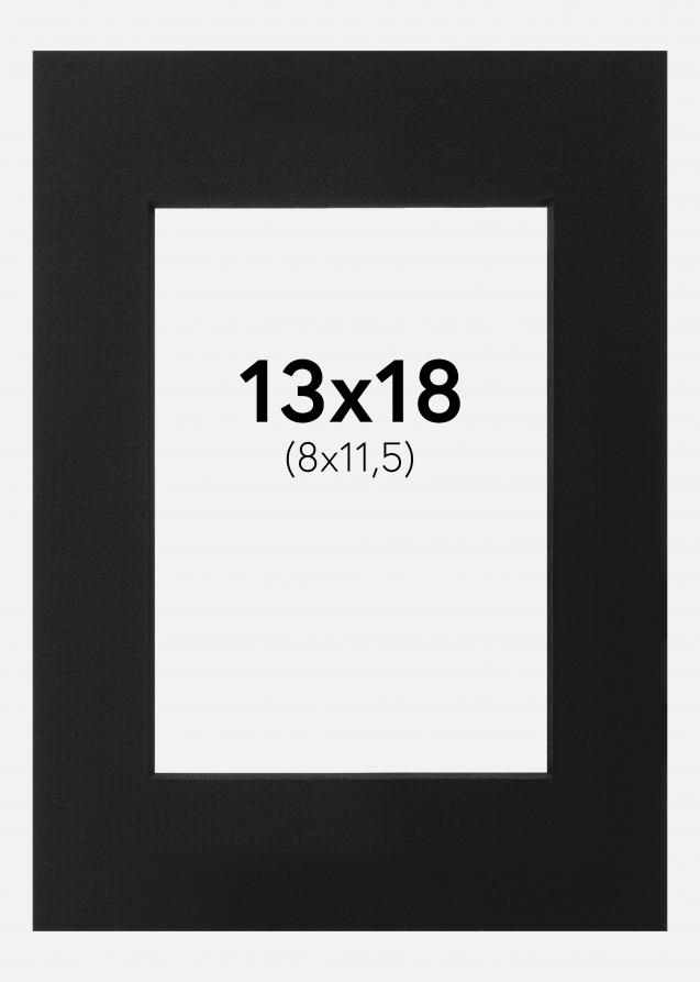 Galleri 1 Passepartout Schwarz (schwarzer Kern) 13x18 cm (8x11,5)