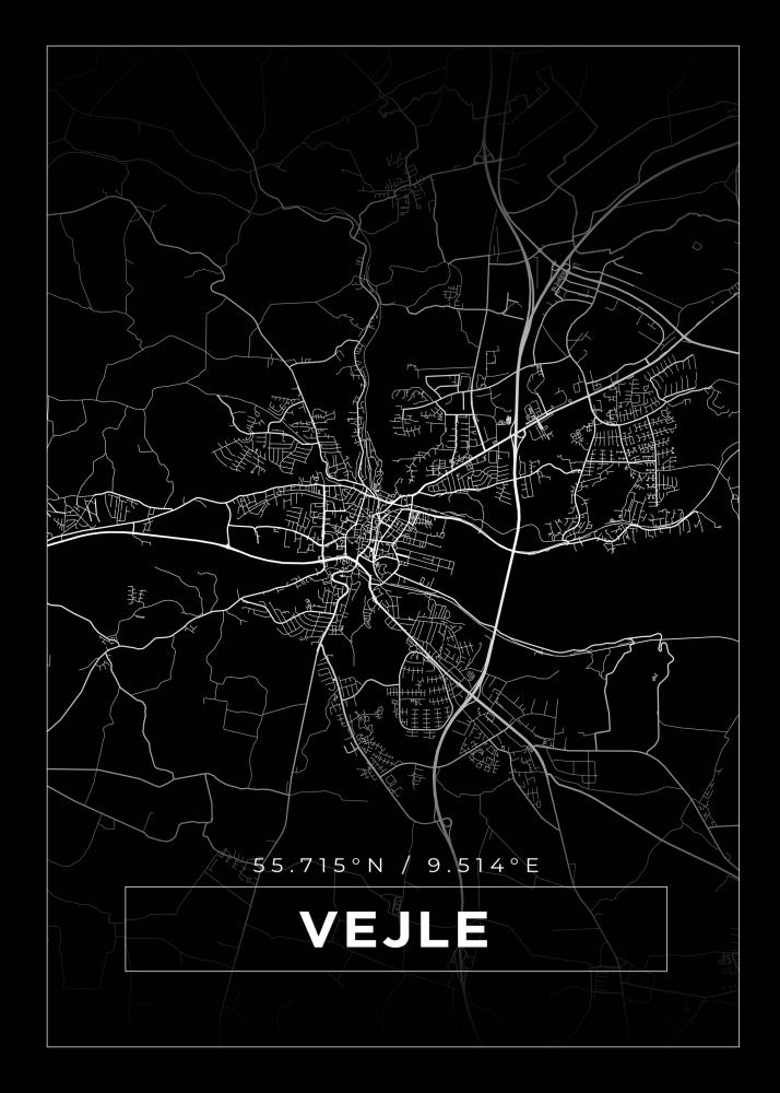 Bildverkstad Map - Vejle - Black