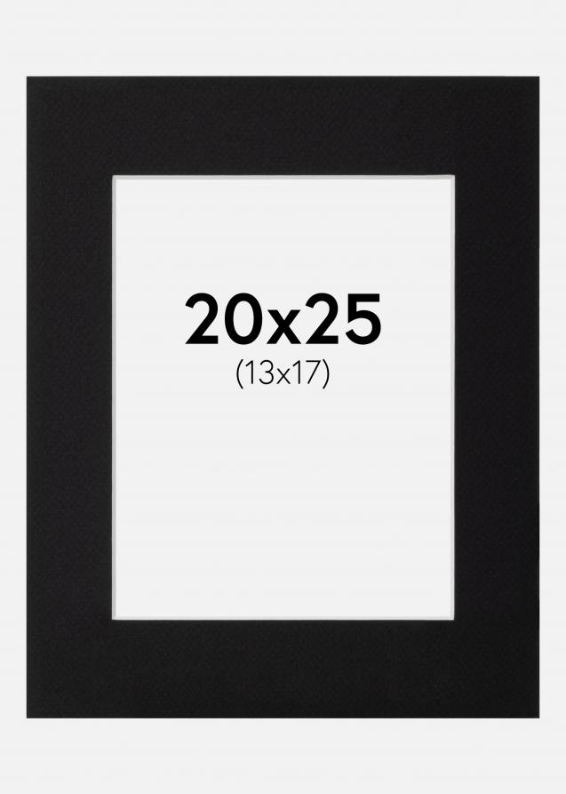 Galleri 1 Passepartout Schwarz (weißer Kern) 20x25 cm (13x17)