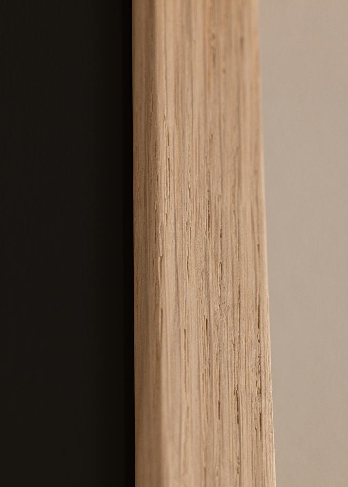 Ram med passepartou Rahmen Oak Wood 20x20 cm - Passepartout Schwarz 15x15 cm
