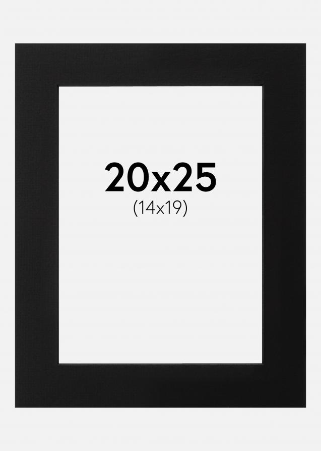 Galleri 1 Passepartout Schwarz (schwarzer Kern) 20x25 cm (14x19)