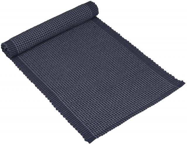 Fondaco Tischläufer Bricks - Marineblau 35x120 cm