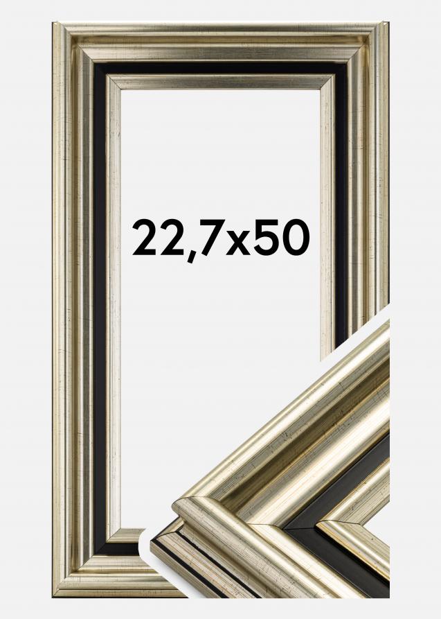 Ramverkstad Rahmen Gysinge Premium Silber 22,7x50 cm