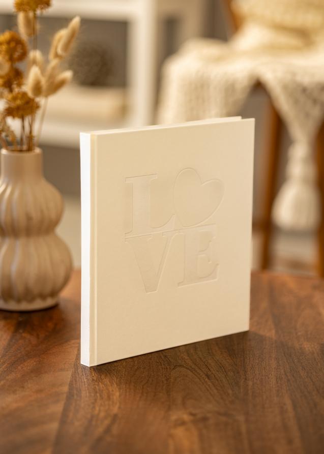 Goldbuch White Love Gästebuch - 23x25 cm (176 weiße Seiten / 88 Blatt)