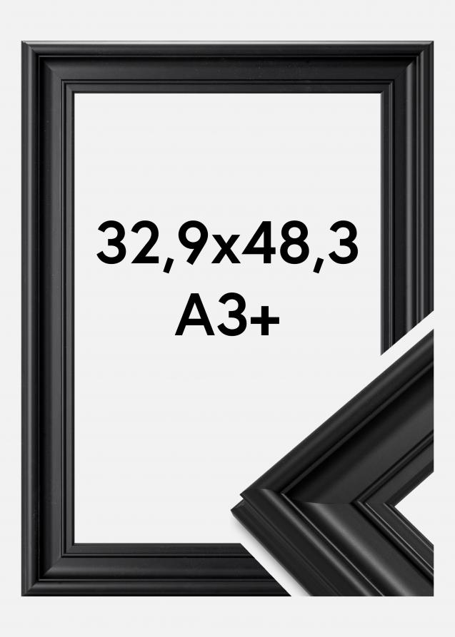 Ramverkstad Rahmen Mora Premium Schwarz 32,9x48,3 cm (A3+)