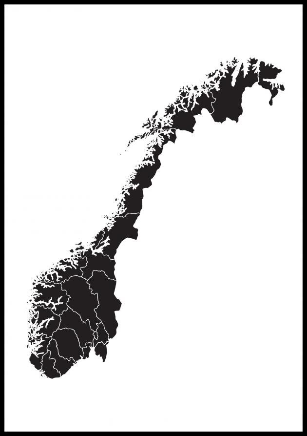 Bildverkstad Map - Norge - Black
