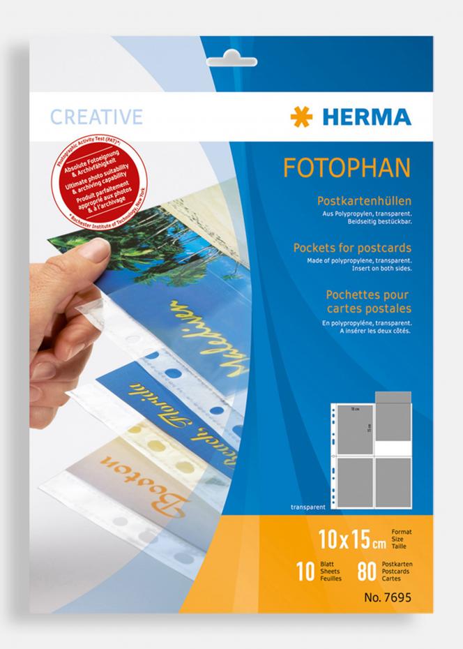  Herma Fototaschen fr Ansichtskarten - 10 Blatt