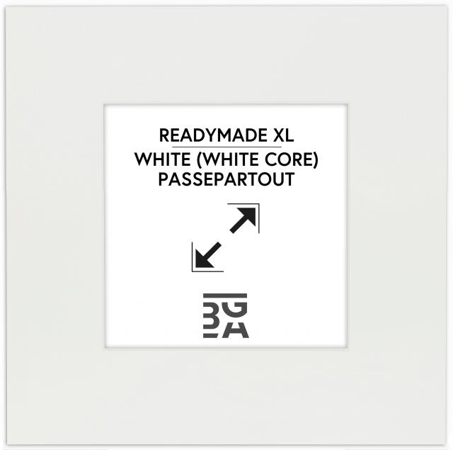 Galleri 1 Passepartout XL Weiß (weißer Kern) 40x40 cm (19x19)
