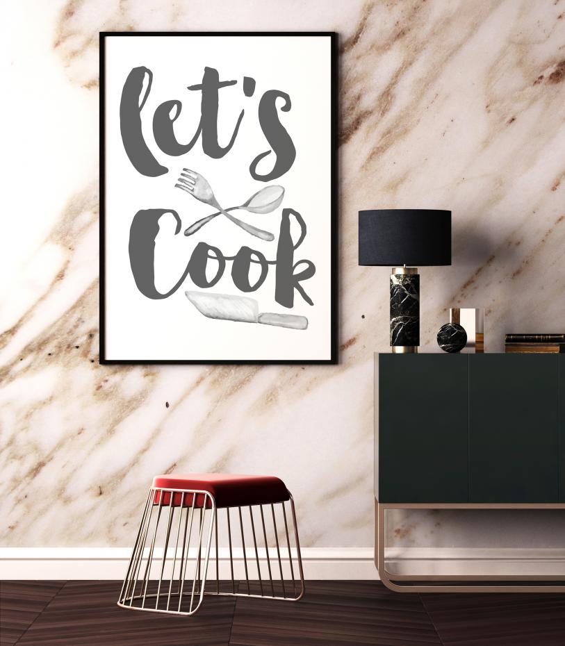 Bildverkstad Let's Cook Poster