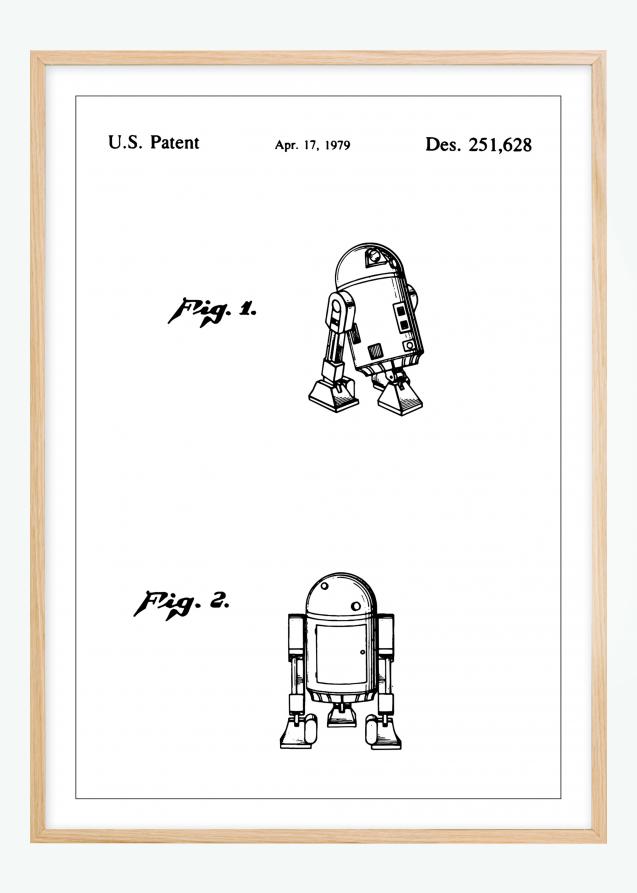 Bildverkstad Patentzeichnung - Star Wars - R2-D2 Poster